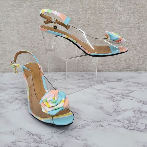 Voyette Lee Clear Crystal Sky J Pumps